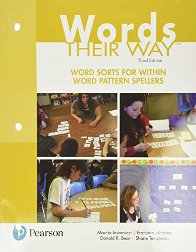 Beispielbild fr Words Their Way: Word Sorts for Within Word Pattern Spellers (Words Their Way Series) zum Verkauf von Goodwill of Colorado