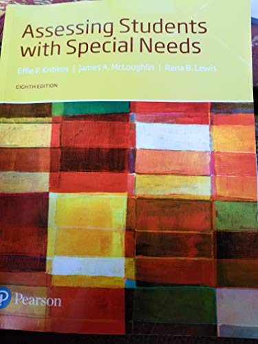 Beispielbild fr Assessing Students with Special Needs zum Verkauf von BooksRun