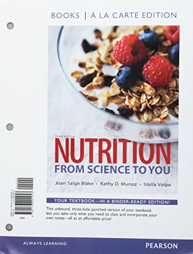 9780134579559: Nutrition: From Science to You, Books a la Carte Edition; Modified Mastering Nutrition with MyDietAnalysis with Pearson eText -- ValuePack Access Card ... 2015 Dietary Guidelines Update (3rd Edition)