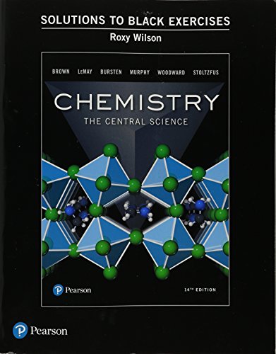 Imagen de archivo de Student Solutions Manual to Black Exercises for Chemistry: The Central Science a la venta por A Team Books