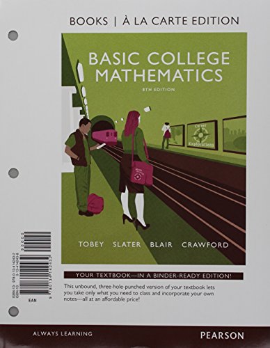 Stock image for Basic College Mathematics, Books a la Carte Edition PLUS MyLab Math for sale by Irish Booksellers