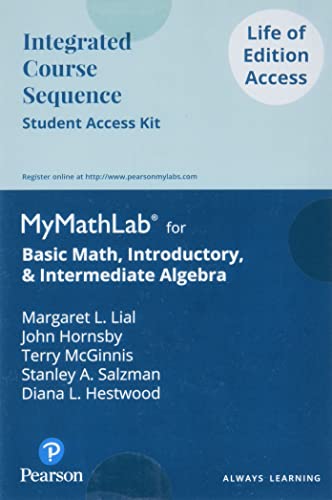 Beispielbild fr Basic Math, Introductory & Intermediate Algebra -- MyLab Math Access Card zum Verkauf von BooksRun