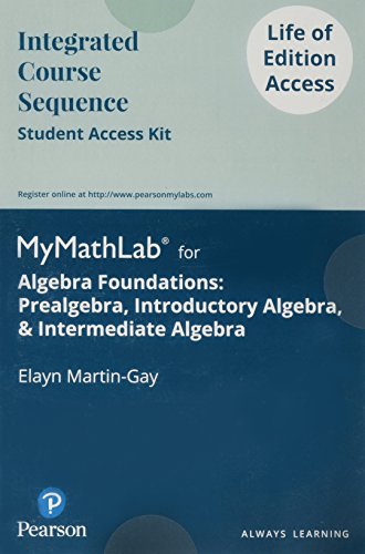 Stock image for Algebra Foundations: Prealgebra, Introductory Algebra, And Intermediate Algebra - Life of Edition Standalone Access Card for sale by jasonybooks