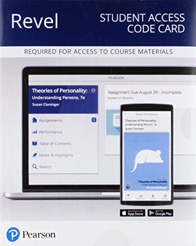 Stock image for Revel for Theories of Personality Access Card (What`s New in Psychology) for sale by Buchpark