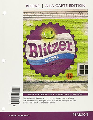 Algebra for College Students - Blitzer, Robert F.