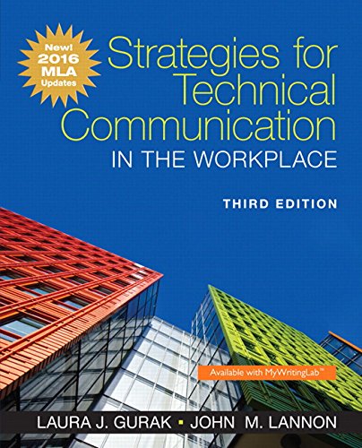 Stock image for Strategies for Technical Communication in the Workplace, MLA Update Edition for sale by ThriftBooks-Atlanta