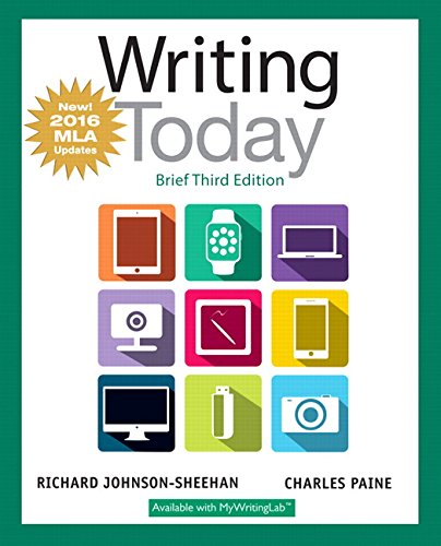 Stock image for Writing Today, Brief Edition, MLA Update Edition (3rd Edition) for sale by SecondSale