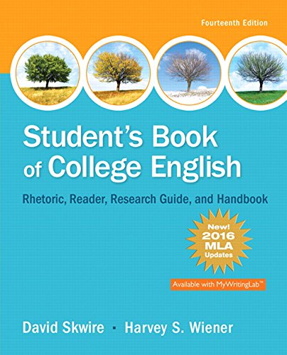 Beispielbild fr Student's Book of College English, MLA Update Edition zum Verkauf von BooksRun