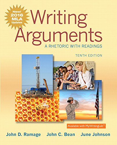 Imagen de archivo de Writing Arguments: A Rhetoric with Readings, MLA Update Edition (10th Edition) a la venta por SecondSale
