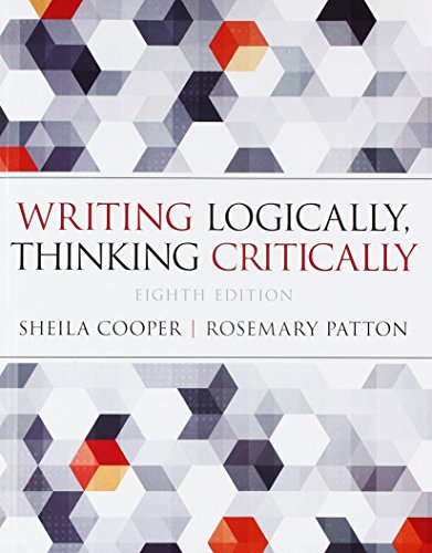 Stock image for Writing Logically Thinking Critically; Pearson Writer -- Standalone Access Card, Writer -- 12 Month Access (8th Edition) for sale by College Campus