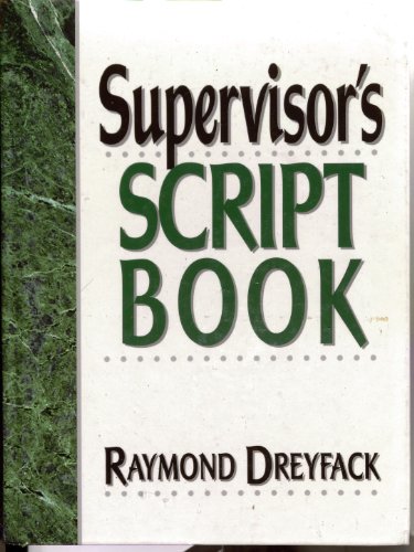 Beispielbild fr Supervisor's Script Book zum Verkauf von Wonder Book