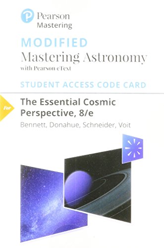 Stock image for The Modified Mastering Astronomy with Pearson eText -- Standalone Access Card -- for Essential Cosmic Perspective (8th Edition) for sale by jasonybooks