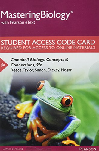 9780134606125: Mastering Biology with Pearson eText -- Standalone Access Card -- for Campbell Biology: Concepts & Connections