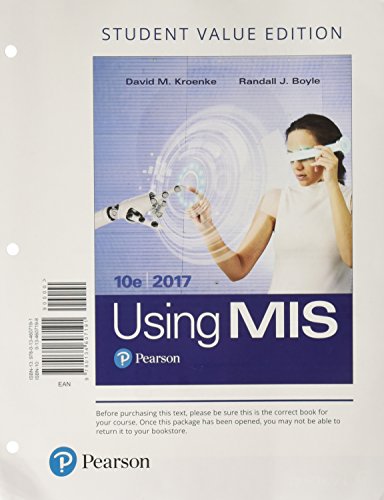 Imagen de archivo de Using MIS, Student Value Edition a la venta por BookHolders