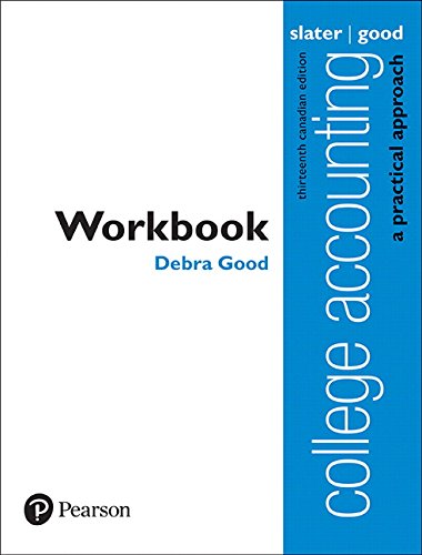 Stock image for Workbook for College Accounting: A Practical Approach, Thirteenth Canadian Edition for sale by Better World Books