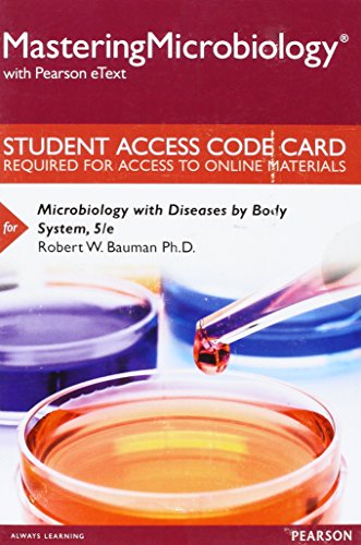 Stock image for Mastering Microbiology with Pearson eText -- Standalone Access Card -- for Microbiology with Diseases by Body System (5th Edition) for sale by Xpress Books