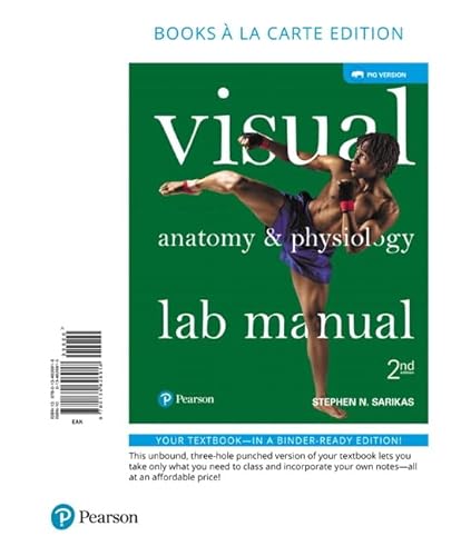 Stock image for Visual Anatomy & Physiology Lab Manual, Pig Version, Books a la Carte Edition for sale by HPB-Red