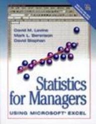 Imagen de archivo de Statistics for Managers Using Microsoft Excel a la venta por Turning the Page DC