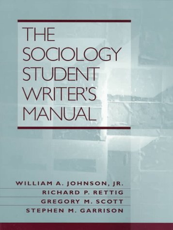 Imagen de archivo de The Sociology Student Writer's Manual a la venta por ThriftBooks-Dallas