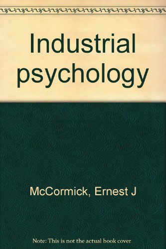 Stock image for Industrial psychology for sale by Wonder Book