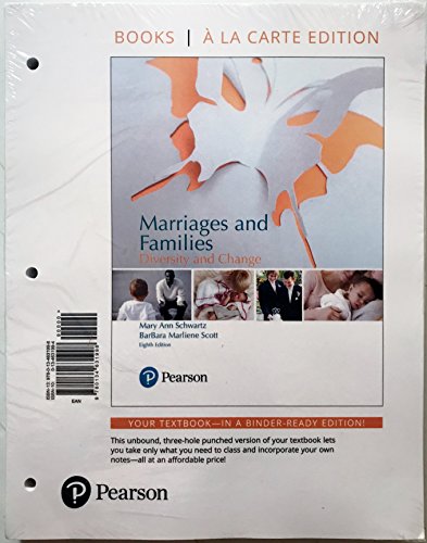 Stock image for Marriages and Families: Diversity and Change -- Books a la Carte (8th Edition) for sale by SGS Trading Inc