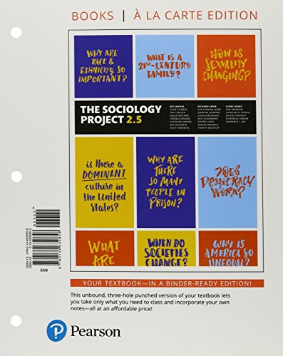 Stock image for The Sociology Project 2.5: Introducing the Sociological Imagination, Books a la Carte Edition for sale by HPB-Red