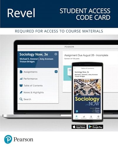 Beispielbild fr Revel for Sociology Now -- Access Card (What's New in Sociology) zum Verkauf von Textbooks_Source