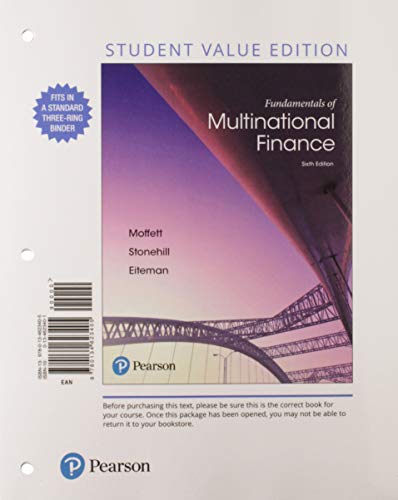 Stock image for Fundamentals of Multinational Finance, Student Value Edition Plus MyLab Finance with Pearson eText - Access Card Package (The Pearson Series in Finance) for sale by Textbooks_Source