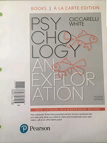 Stock image for Psychology: An Exploration -- Books a la Carte for sale by HPB-Red