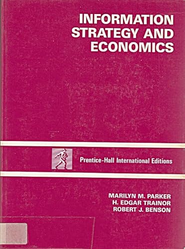 Stock image for Information Strategy and Economics for sale by PsychoBabel & Skoob Books