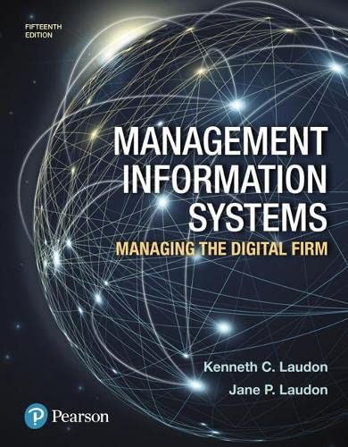 Stock image for Management Information Systems: Managing the Digital Firm for sale by Indiana Book Company