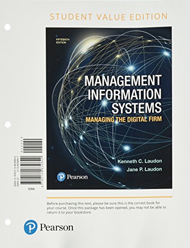 9780134639840: Management Information Systems: Managing the Digital Firm