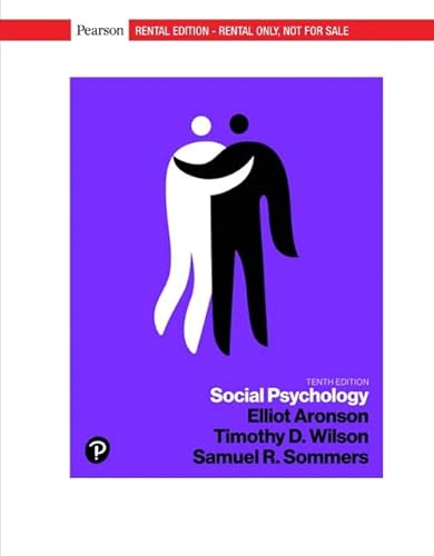Beispielbild fr Social Psychology [RENTAL EDITION] zum Verkauf von BooksRun
