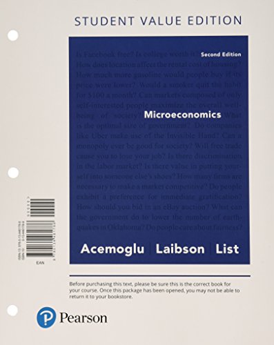 Stock image for Microeconomics, Student Value Edition Plus MyLab Economics with Pearson eText -- Access Card Package (2nd Edition) for sale by BOOKER C