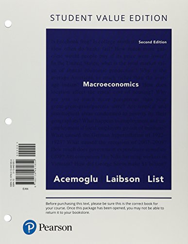 Imagen de archivo de Macroeconomics, Student Value Edition Plus MyLab Economics with Pearson eText -- Access Card Package (Pearson Series in Economics) a la venta por One Planet Books