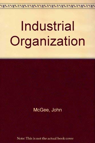 Imagen de archivo de Industrial Organization a la venta por Better World Books: West