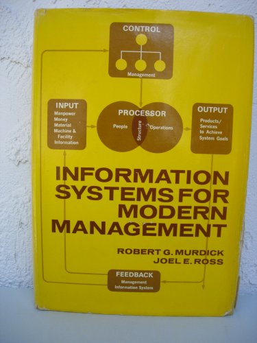 Information systems for modern management (9780134645032) by Murdick, Robert G