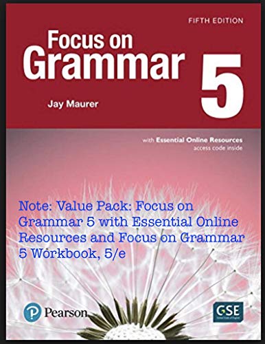 Stock image for Value Pack: Focus on Grammar 5 with Essential Online Resources and Focus on Grammar 5 Workbook, 5/e for sale by Books Unplugged
