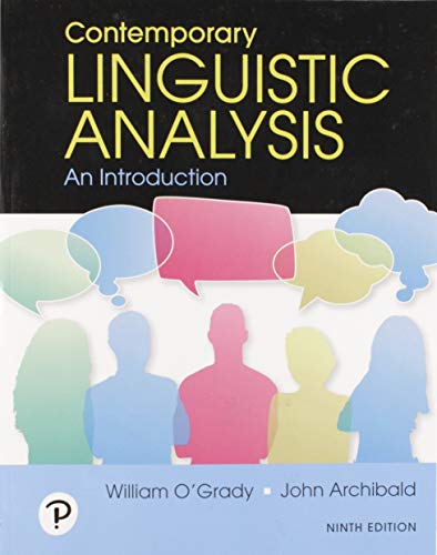 Stock image for Contemporary Linguistic Analysis: An Introduction (9th Edition) for sale by Zoom Books Company