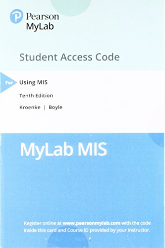 Imagen de archivo de Mylab MIS with Pearson Etext -- Access Card -- For Using MIS a la venta por SecondSale
