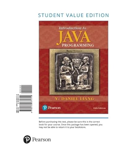 Stock image for Introduction to Java Programming, Brief Version, Student Value Edition for sale by Textbooks_Source
