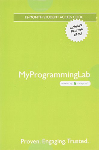 Stock image for MyLab Programming with Pearson eText -- Access Code Card -- for Introduction to Java Programming, Brief Version (My Programming Lab) for sale by Textbooks_Source