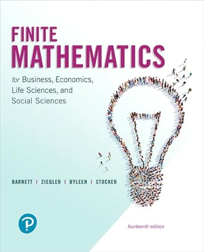 Beispielbild fr Finite Mathematics for Business, Economics, Life Sciences, and Social Sciences zum Verkauf von BooksRun