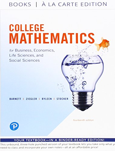 Stock image for College Mathematics for Business, Economics, Life Sciences and Social Sciences Books a la Carte Edition for sale by HPB-Red