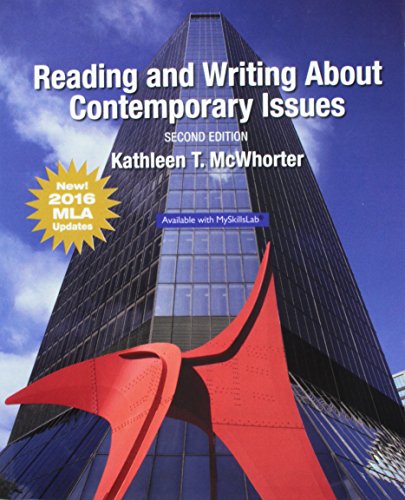 Imagen de archivo de Reading and Writing about Contemporary Issues, MLA Update a la venta por Better World Books