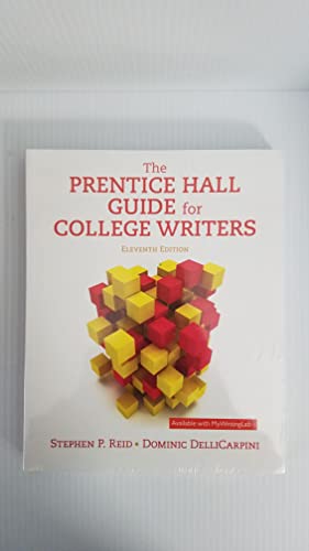 Beispielbild fr The Prentice Hall Guide for College Writers, MLA Update zum Verkauf von ThriftBooks-Atlanta