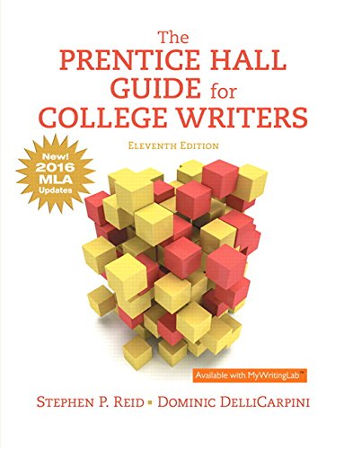Stock image for The Prentice Hall Guide for College Writers, MLA Update for sale by ThriftBooks-Atlanta