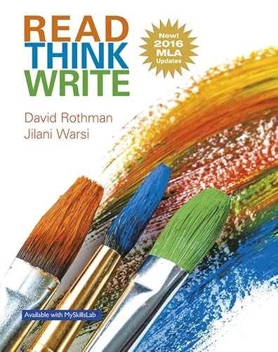 Beispielbild fr Read Think Write: True Integration Through Academic Content, MLA Update zum Verkauf von BooksRun