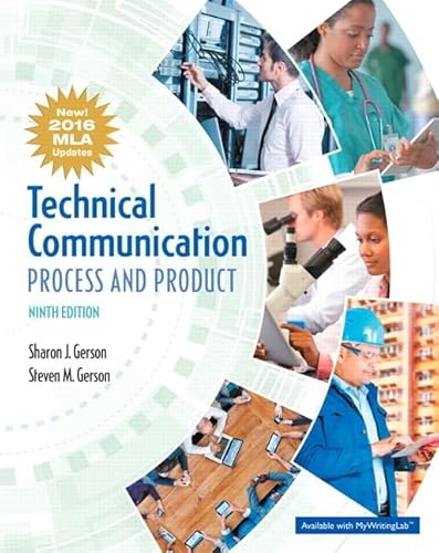 9780134678863: Technical Communication: Process and Product, MLA Update Edition