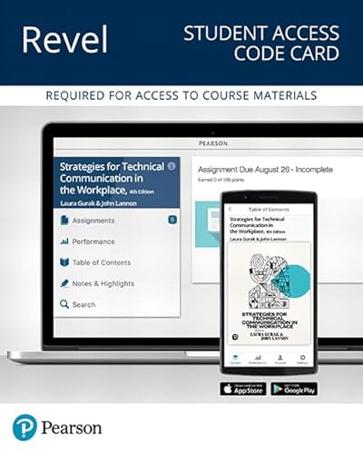 9780134679921: Strategies for Technical Communication in the Workplace -- Revel Access Code (What's New in Developmental English & Technical Communicatio)